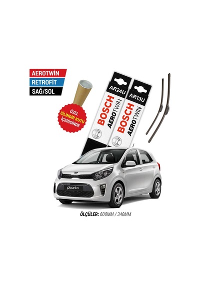 Bosch Aerotwin Kia Picanto Silecek Takımı (2017-2021)