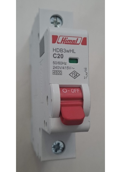 Himel 20 Amper 1xc20 4,5ka Otomat Sigorta