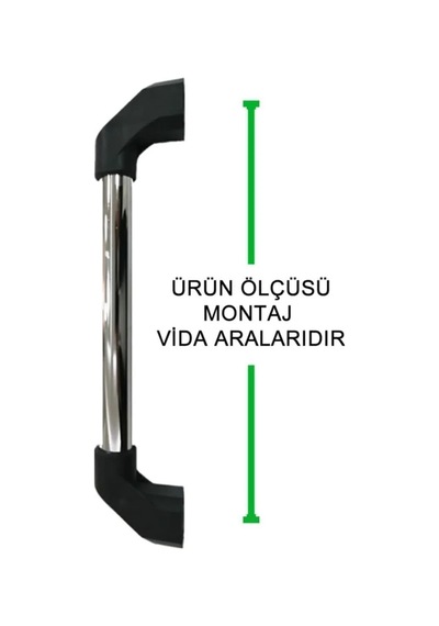 Cateksss Metal Sabit Engelli Yaşlı Hasta Tutamağı Krom Kaplama Tutunma Barı 50 Cm - 26 Lı Paket