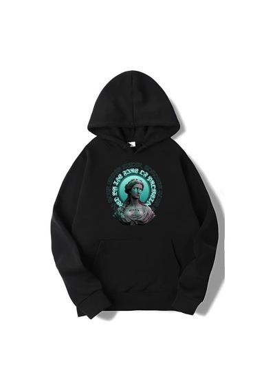 Brz Collection Unisex Oversize Heaven Hoodie Siyah