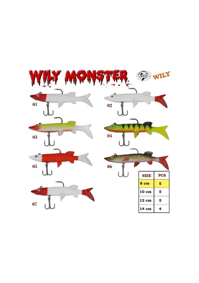 Wily Monster Turna Silikon 8 Cm 7.5 Gr (416524986)