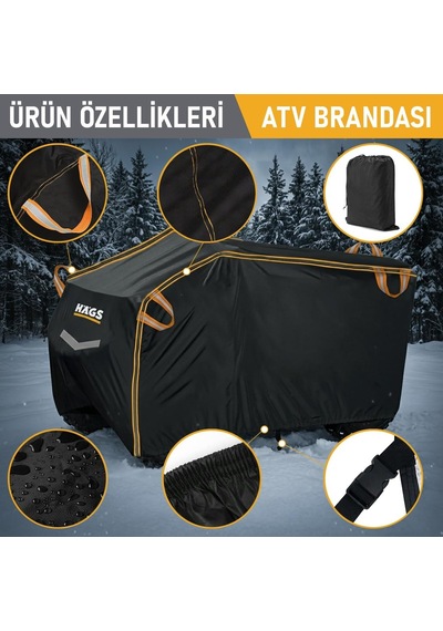 Haegs Atv Brandası, Atv Koruma Kılıfı, Örtüsü Su Geçirmez Dış Mekan Ağır Hizmet Tipi, 4 Mevsim Xl-210-120-1 Genel