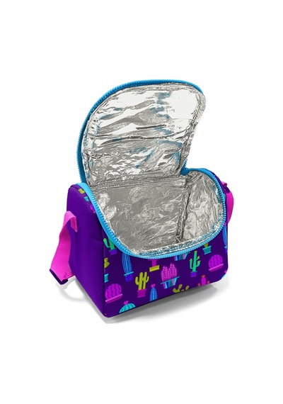 Coral High Kids Mor Pembe Kaktüs Desenli Thermo Beslenme Çantası 11802