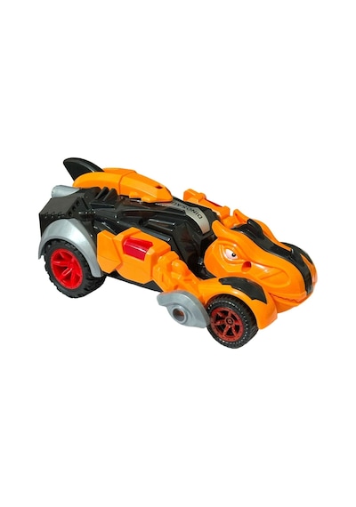 Trex Dinazor Figür Araba Sürtmeli Teker Transformers Robot Dinozor 15cm Turuncu Turuncu