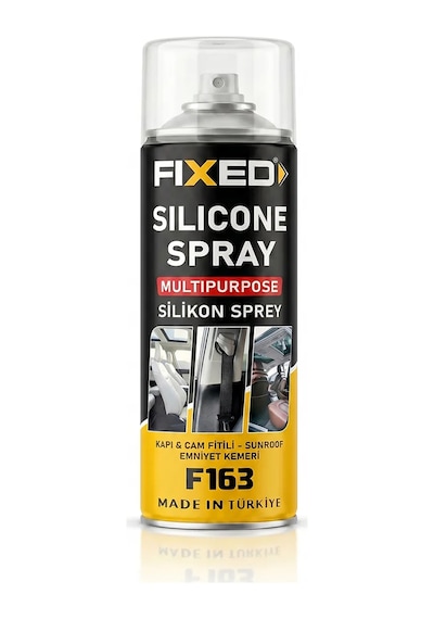 Fixed F163 Silikon Sprey 400 Ml - Trim Aksesuar Amortisör Gıcırtı Önleyici Su İtici Ve Yağlayıcı Bakım Spreyi
