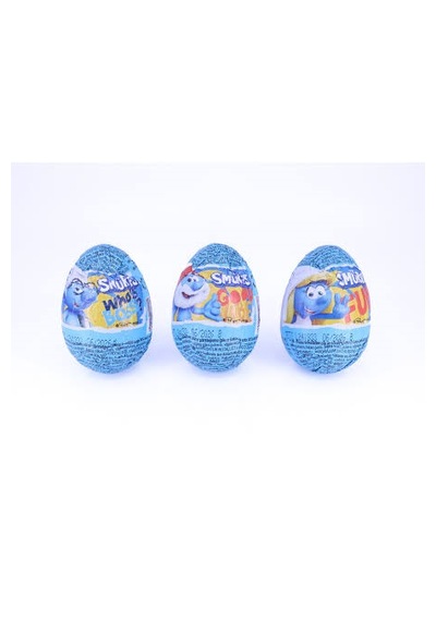Zaini Şirinler Smurfs Sürpriz Çikolatalı Yumurta 3'lü 1 Paket