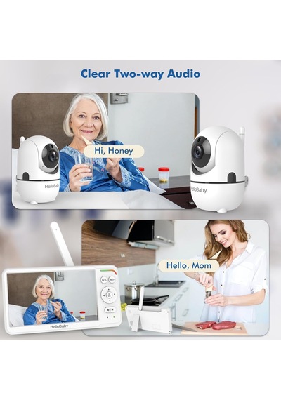 Bebek Monitörü 6 İnç Dünya İlk Ips Ekranlı 30 Saat Pil, Uzaktan Pan/tilt/zoom Kamera, Wifi Video Bebek Monitörü Genel