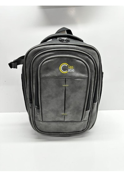 Clascase Çok Amaçlı Bölmeli Deri Sırt Çantası C031