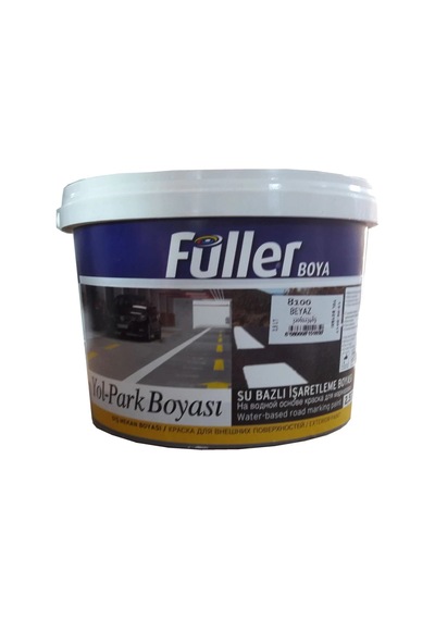 Füller Beyaz Yol Çizgi Boyası 2,5 Litre Su Bazlı 1 L