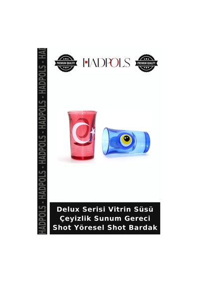 Delux Serisi Vitrin Süsü Çeyizlik Sunum Gereci Shot Yöresel Shot Bardak