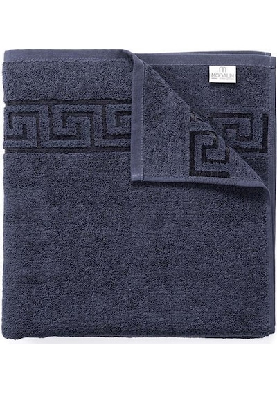 Pamuk Tekli Jakarlı Yumuşak Havlu Grek - 70 X 140 Lacivert