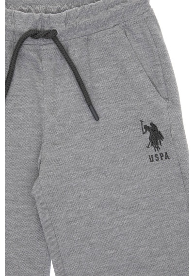 U.S. Polo Assn. Erkek Çocuk Gri Melanj Örme Şort 50298078-VR086