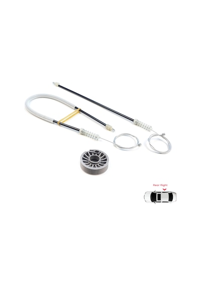 Mitsubishi Colt Czc Cabrio Rg 2006-09 İçin Arka Sağ Cam Kriko Set