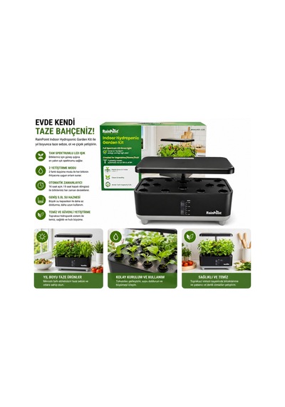 Hydroponic Bitki Büyütme Sistemi Gri