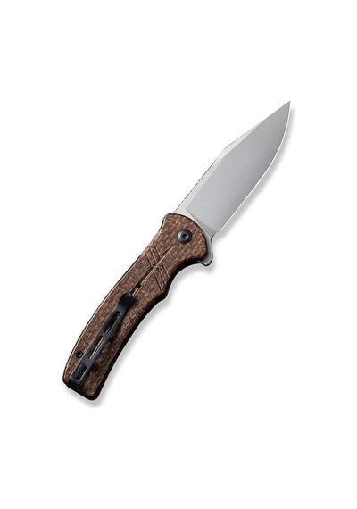 Civivi Cogent Flipper & Button Lock Knife Brown Micarta Handle Kamp Çakı Kahverengi