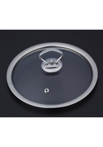 Teflon Granit Döküm Çelik Tencere Tava Sahan Için Cam Kapak 28 Cm Cam Kapak Tenceresiz