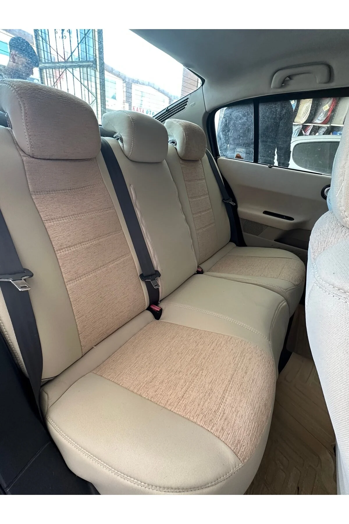Renault Megane 2 Araca Özel Koltuk Kılıfı Bej