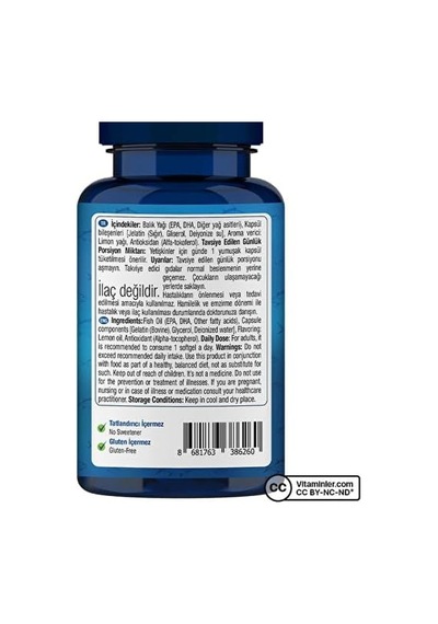 Omega 3 1000 Mg 60 Kapsül Limon Renkli