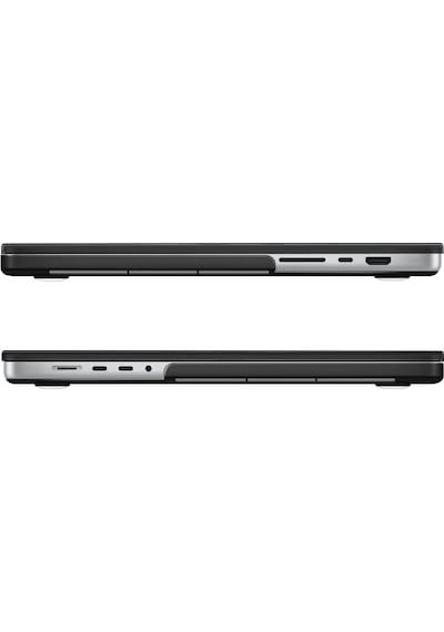 Apple Uyumlu MacBook Pro 2021 A2442 14 İnç M1 Pro / Max Sert Kapak Kılıf Case Parlak Şeffaf
