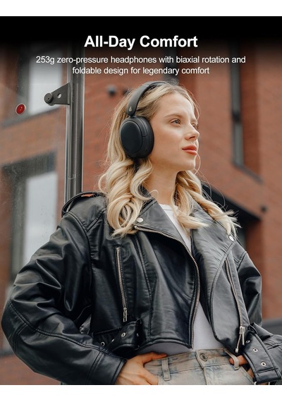 Tr W800bt Pro Gürültü Önleyici Heaphones Bluetooth 5.4, Siyah
