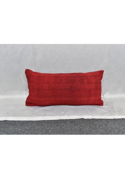 Zehra Abla Halı Yeni El Dokuma Dekoratif Lumbar Kilim Kırlent Yastık Kılıfı 6624 Çok Renkli