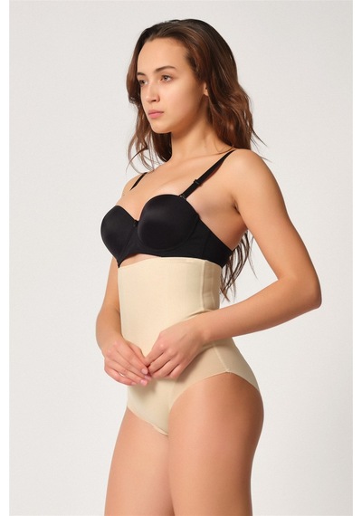 Lohusasepeti 2945 Tül Karyokalı Lazer Slip Lohusa Korse Beyaz 001