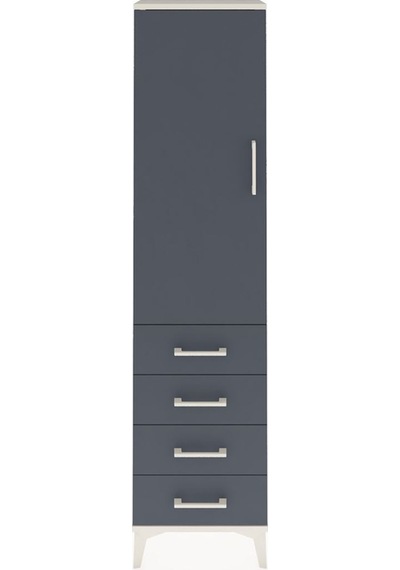 Arges Dolap 2 Raflı 4 Çekmeceli Tek Kapaklı 44x30x182 Aytaşı-... Aytaşı