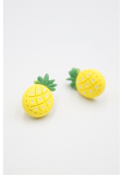 Ananas Hamur Küpe - Çok Renkli Diğer
