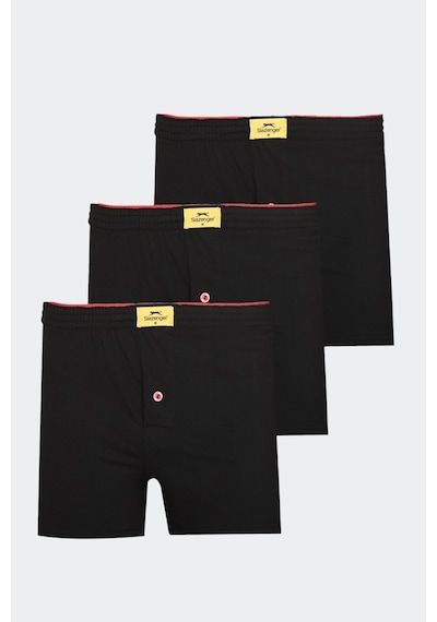 Slazenger He 3 Lü Set Erkek Siyah Boxer Siyah