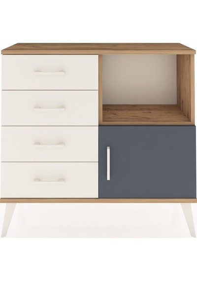 Arges Şifonyer Tek Raflı 4 Çekmeceli Tek Kapaklı 88x30x80 Çam-antrasit/aytaşı Antrasit/aytaşı Arges Şifonyer Tek Raflı 4 Çekmeceli Tek Kapaklı 88x30x80 Çam-antrasit/aytaşı Antrasit/aytaşı