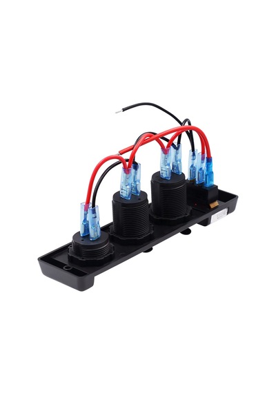 Çakmaklık USB ve Voltmetre Soketi 12V Düğmeli
