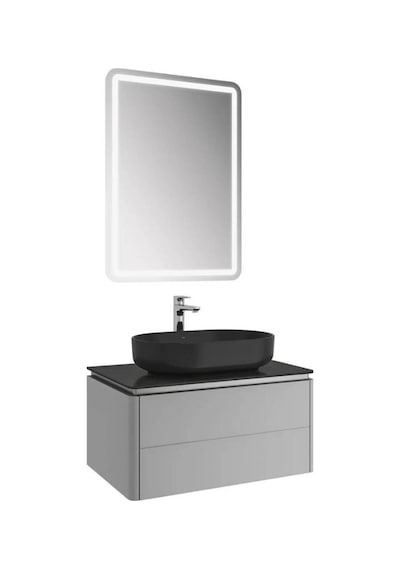 Kale Lotus Banyo Dolabı Takımı 80 Cm Gri Gri Kale Lotus Banyo Dolabı Takımı 80 Cm Gri Gri