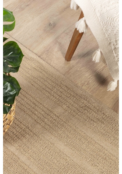 Natura 6662 %100 Doğal Jüt Kilim Bej Renkli Yumuşak Dokulu Şık Tasarımlı Kilim Modern Dokuma Kilim Bej