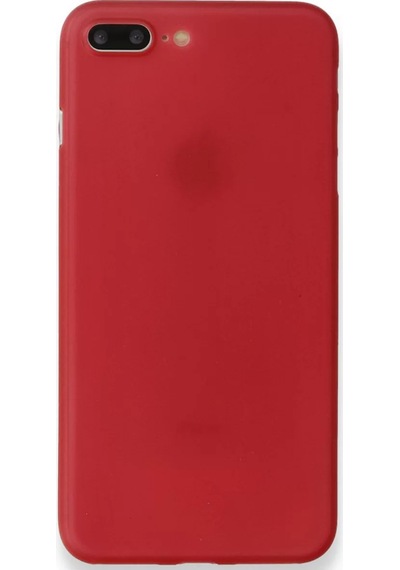 Newface Apple iPhone Uyumlu 8 Plus Kılıf Pp Ultra İnce Kapak - Kırmızı Belirtilmemiş