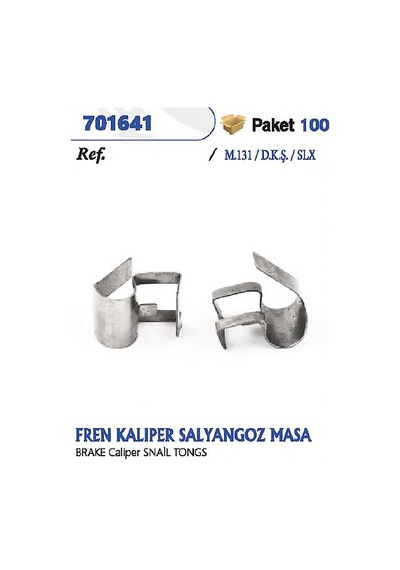 Fren Kaliperı Salyangoz Masa M131 70 1641- 70 1641