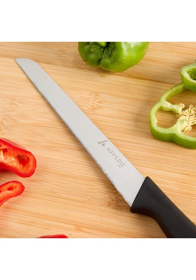 Aryıldız Primo Lazer Ekmek Bıçağı Siyah 17 Cm Renkli