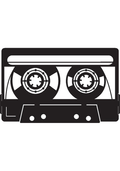 Nostaljik Kaset Sticker 20 X 12 Cm