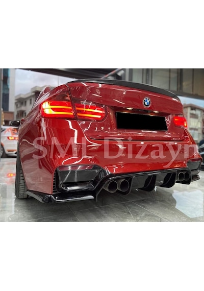Bmw M3 2012 - 2018 F80 Vorsteiner Difüzör (Plastik) Set 3 Parça N11.42069