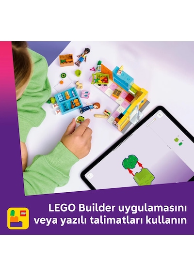 LEGO® Friends Heartlake Şehri Marketi 42680 - 5 Yaş ve Üzeri Çocuklar için Minifigür İçeren Yaratıcı Oyuncak Yapım Seti(176 Parça)