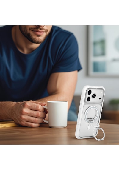 Youngkit Magnetik 360 Derece Dönebilen Dual Fold Rotating Serisi Parmak Ring Stand Gümüş