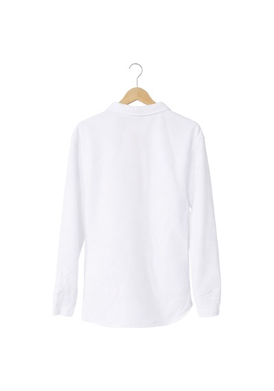 Ahengim Erkek Çocuk Modern Kesim Beyaz Polyester Basic Gömlek Ak8789