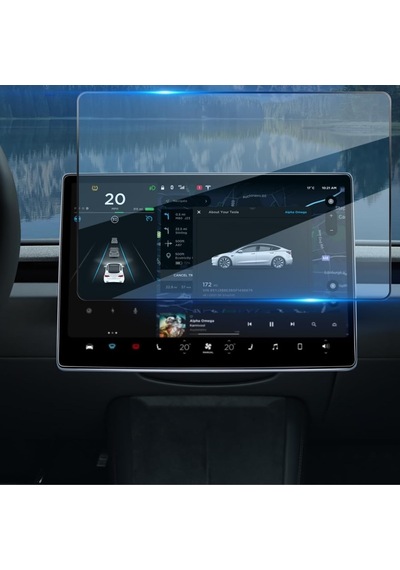 Tesla Juniper Ön Ve Arka Ekran Koruyucu 2 Li Set 2.5d 0,33 Mm Mavi Işık Koruyuculu