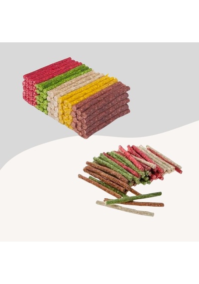 Köpekler İçin Renkli Munchy Çubuk Diş Sağlığı Ödülü 250gr