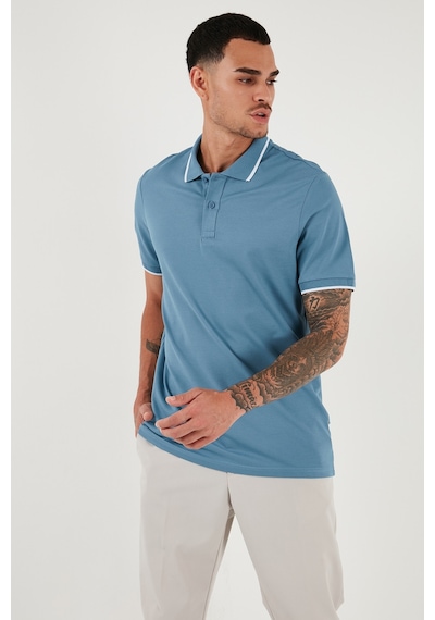 Buratti Pamuklu Regular Fit Erkek Polo Yaka T Shirt 5902063 Açık Mavi Buratti Pamuklu Regular Fit Erkek Polo Yaka T Shirt 5902063 Açık Mavi
