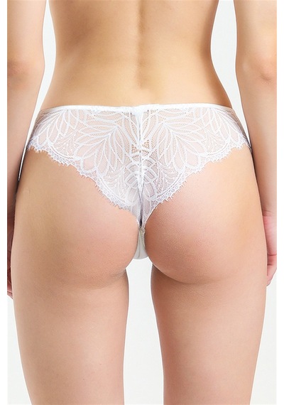 Magic Form 385 Kadın Ekru Önü Kumaş,arkası Dantel Normal Külot Ekru - 501709593 Ekru