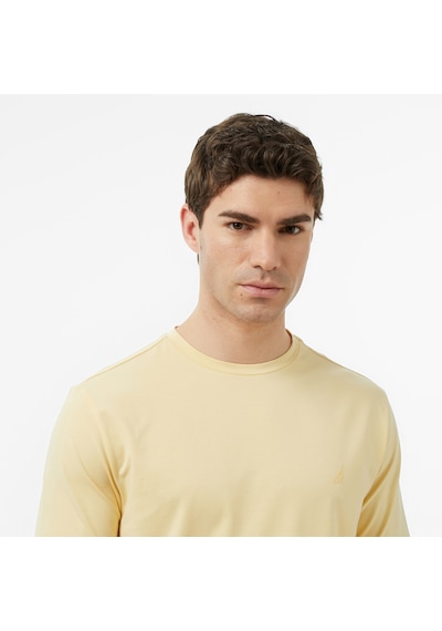 Nautica Erkek Sarı Regular Fit T-shirt Düz V65361t Sarı