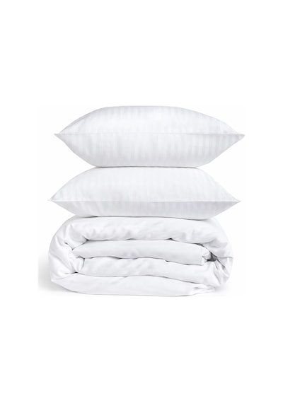 Çift Kişilik %100 Pamuk Saten Nevresim Seti Premium Seri 8 Renk Seçeneği 200x220 Beyaz