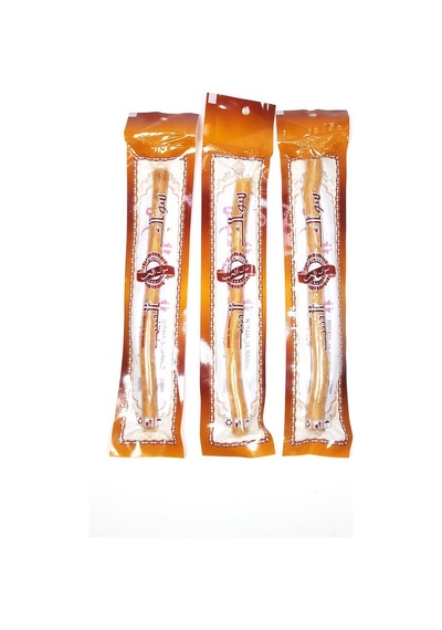 3 Adet Taze Doğal Diş Fırçası Misvak Vakumlu Paket 20 Cm Büyük Boy