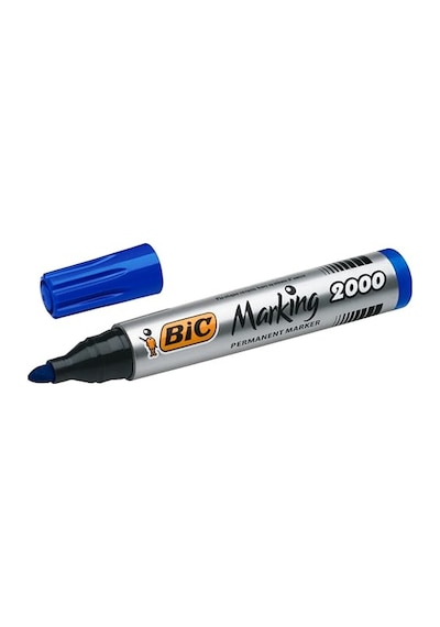 Ayrex Intensity Marker 2000 Yuvarlak Uçlu Permanent Markör, Mavi, 12'li Kutu, 1.7 Mm Sağlam Uç, Hızlı Kuruyan Mür Genel
