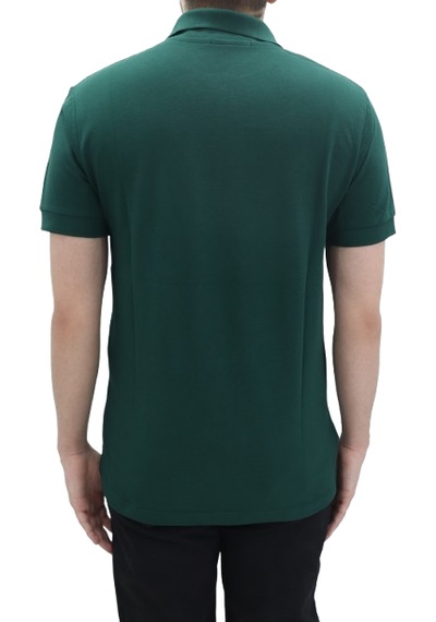 Santa Dmctekstil Erkek Dior Düz Spor Kesim Dar Kalıp Cepsiz Polo Yaka T-shirt Haki